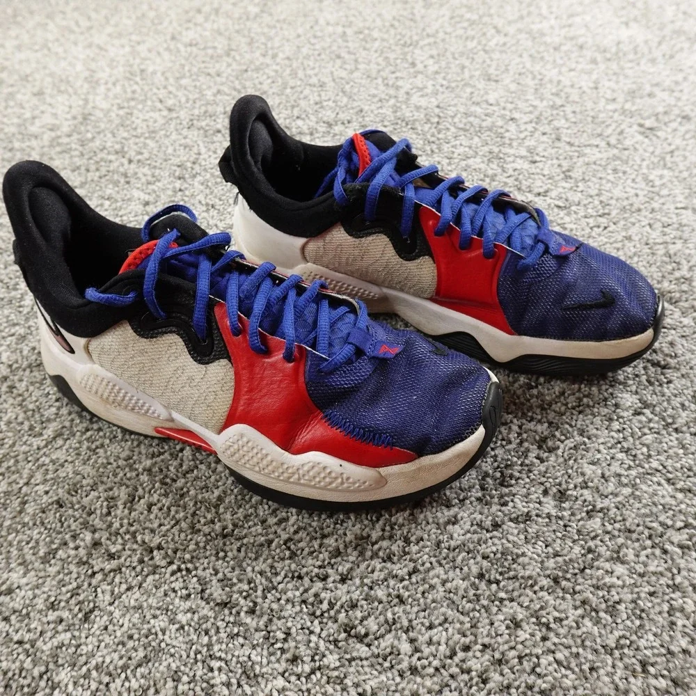 Nike PG 5 Paul George Basketball Shoes Mens Size 8 CW3143-101‎ Team USA Sneakers
